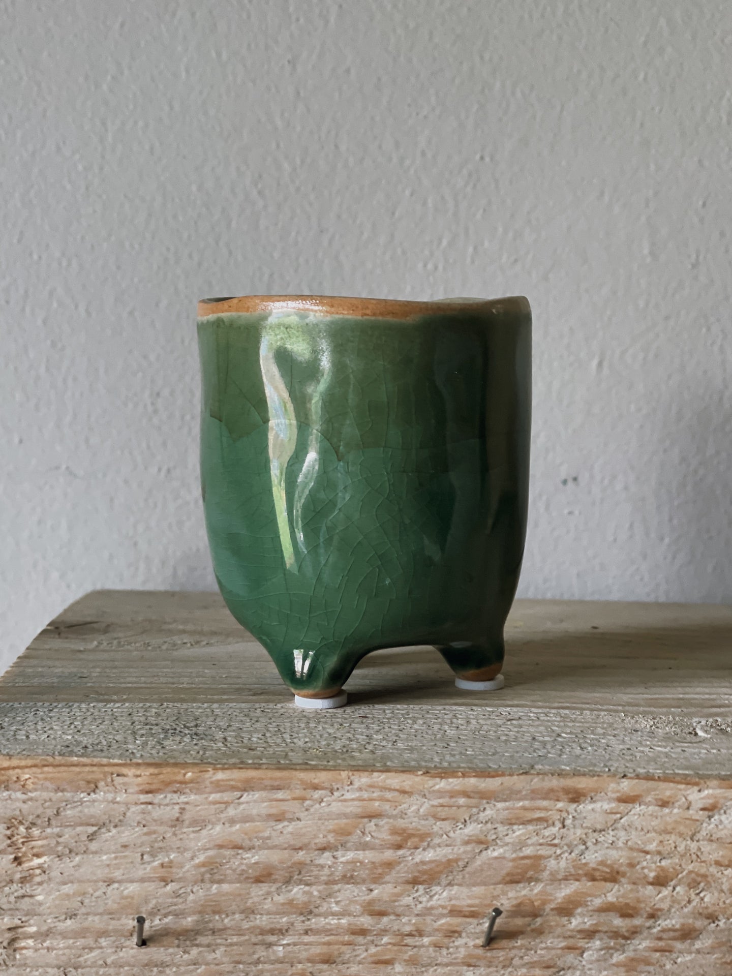 Tiny plant pot | forest green